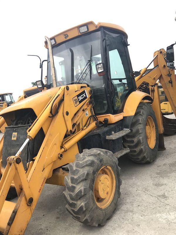 JCB 3CX Second Hand Wheel Loaders 4 In 1 Bucket With Fold Over Forks