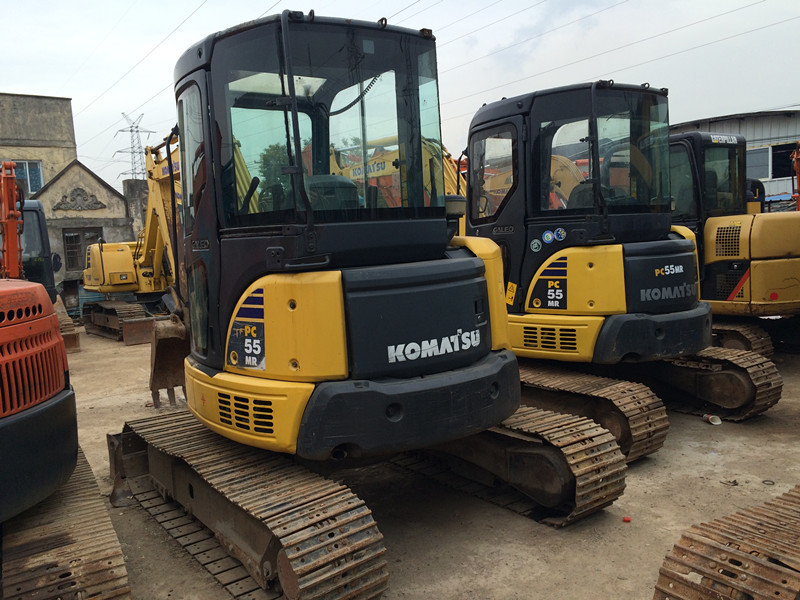 LB 5160kg Used Crawler Excavator Komatsu PC55MR , Used Mini Trackhoes ...
