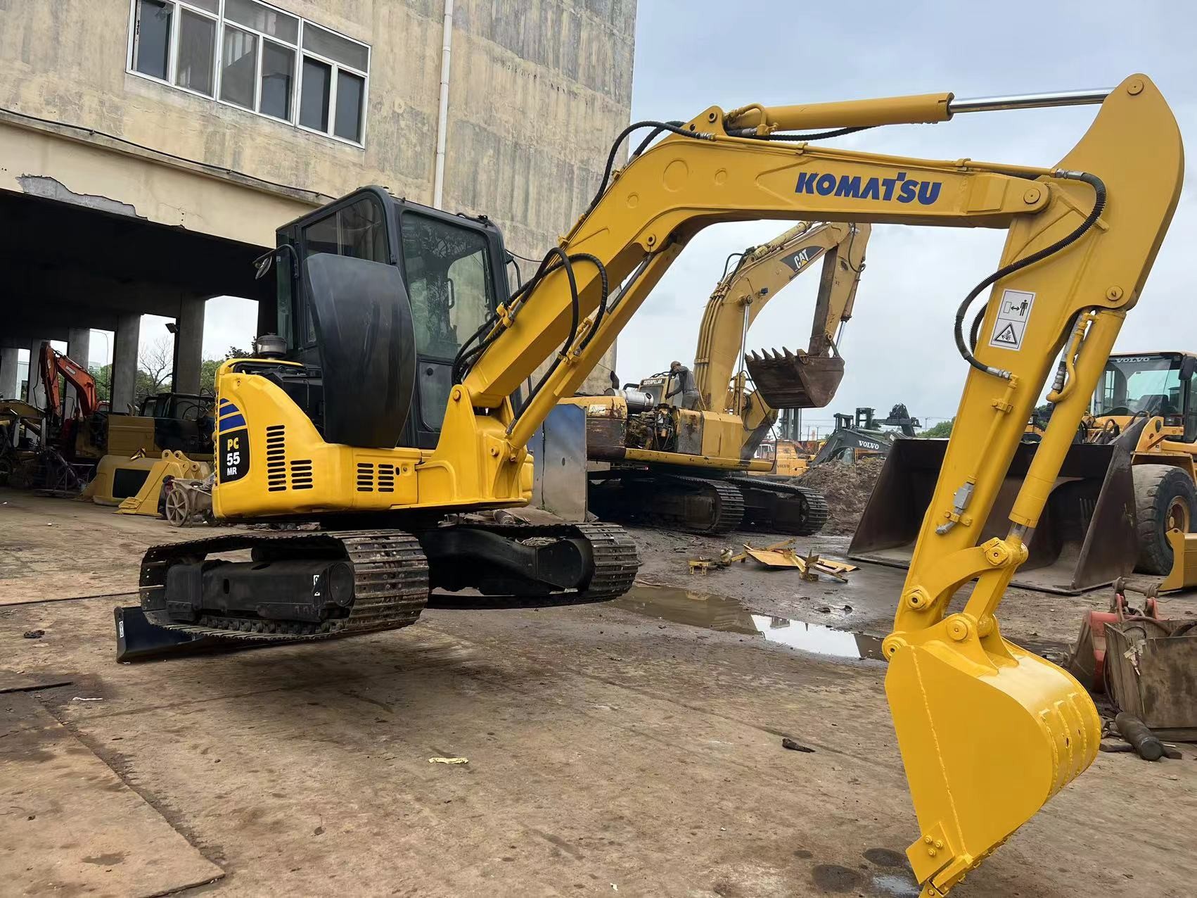 5 Tons Mini Excavator Original Used Komatsu PC55MR-2 PC50MR-2 Crawler ...