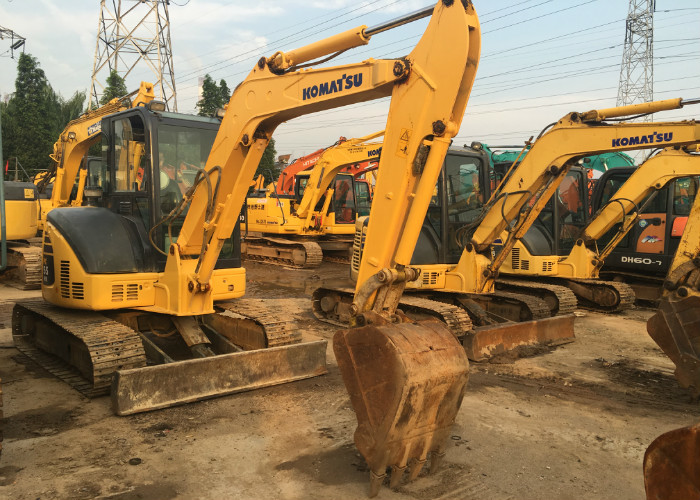 Japan original used midi excavator komatsu pc55mr-2 excavator with balde