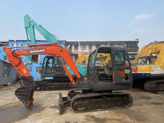 6 Ton DX60 0.2m3 Second Hand Hydraulic Crawler Excavator With Doosan Bucket