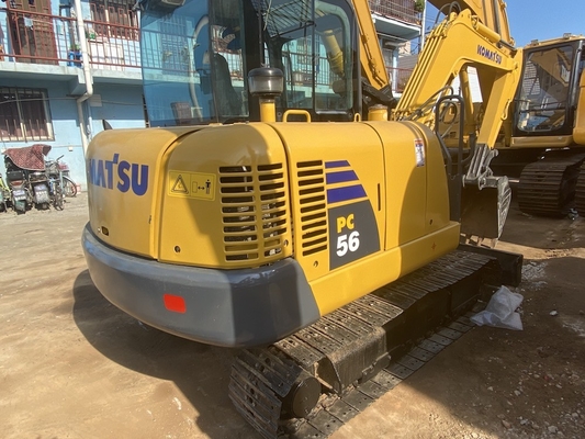 5 Ton Komatsu PC56 - 7 Used Hydraulic Crawler Excavator Construction Machinery