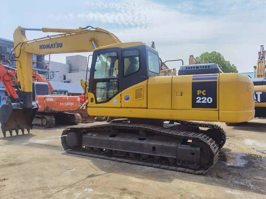 22 Tons PC220 - 7 Hydraulic Crawler Used Komatsu Excavator Working Weight 22840KG
