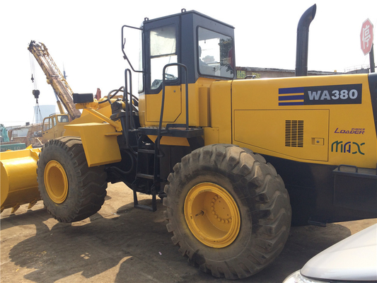 Bucket 3m3 Second Hand Hydraulic Wheel Loader Komatsu WA380 - 3