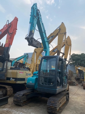 7t second-hand SK75-8 hydraulic crawler excavator with 0.4m3 bucket, working weight 6850KG