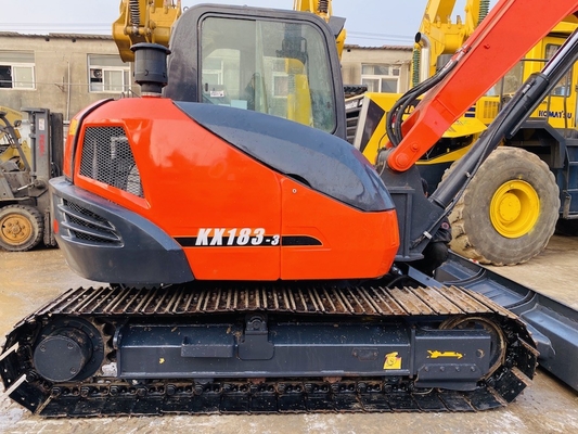 8 Ton Original Japan Used Kubota KX183 Crawler Excavator With 47.8 KW Engine Power And 0.31 m3 Bucket Capacity