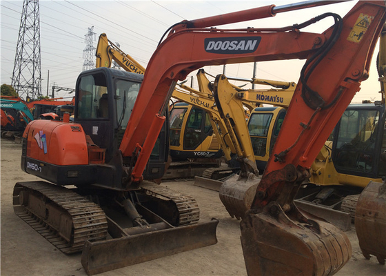 6 Ton Original Used Doosan DH60-7 Crawler Excavator With 0.09-0.2 m3 Bucket Capacity