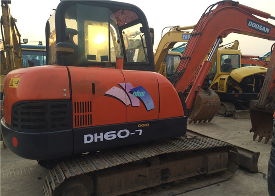 6 Ton Original Used Doosan DH60-7 Crawler Excavator With 0.09-0.2 m3 Bucket Capacity