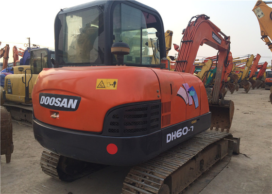 6 Ton Original Used Doosan DH60-7 Crawler Excavator With 0.09-0.2 m3 Bucket Capacity