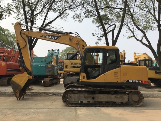13 Ton Used Sany SY135C-9 Hydraulic Excavator With 0.53 m3 Bucket Capacity