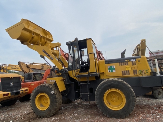 3-5 Tons Second Hand Komatsu WA320-3 Wheel Loader  Used Front Loader
