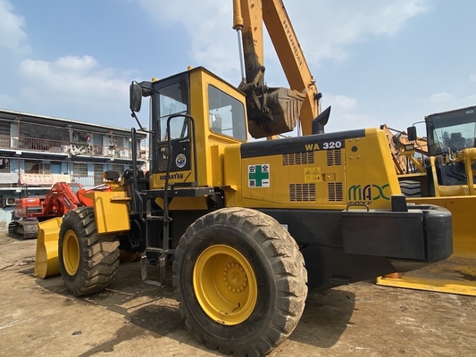 3-5 Tons Second Hand Komatsu WA320-3 Wheel Loader  Used Front Loader