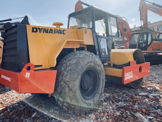 Vibration Second Hand Road Roller , Uesd Dynapc CA25 Rollers For Heavy Equipment 