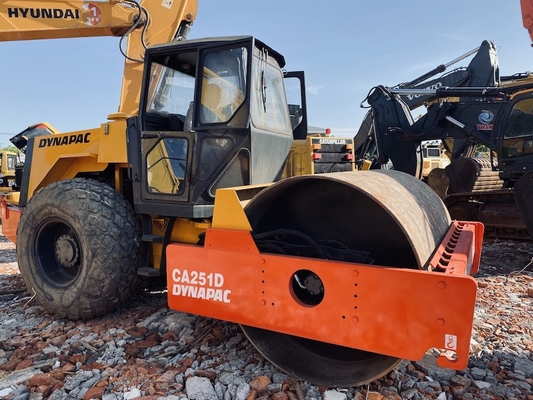 Vibration Second Hand Road Roller , Uesd Dynapc CA25 Rollers For Heavy Equipment 