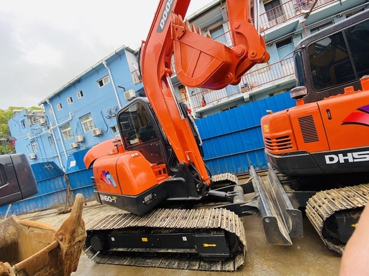 6 Ton Original Used Doosan DH60-7 Crawler Excavator Second Hand With 0.09-0.2 m3 Bucket Capacity