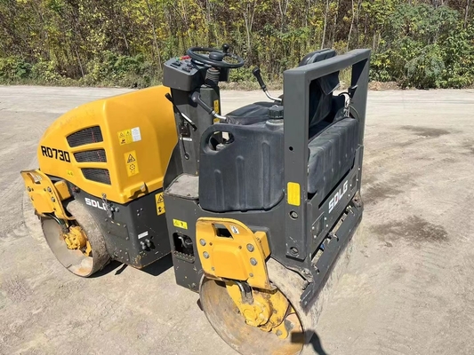 3 Ton Vibration Second Hand Road Roller , Used SDLG RD730 Vibrating Roller Compactor For Heavy Equipment 