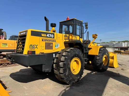 Second Hand Komatsu WA470-3 Wheel Loader Used Front Road Loader 3.9 M ³