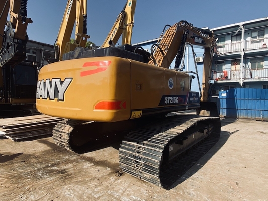 21 Ton Used Sany SY215C Hydraulic Excavator Second Hand Excavator With 1.1 M3 Bucket Capacity