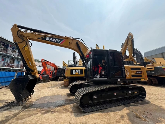 21 Ton Used Sany SY215C Hydraulic Excavator Second Hand Excavator With 1.1 M3 Bucket Capacity