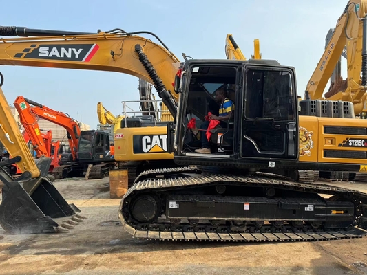 21 Ton Used Sany SY215C Hydraulic Excavator Second Hand Excavator With 1.1 M3 Bucket Capacity