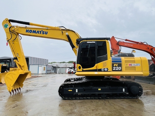 Second Hand Komatsu PC220-8 Hydraulic Crawer Excavator Backhoe Used 22 Ton Digger Construction Machinery