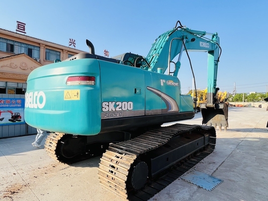 Used Kobelco SK200-8 Hydraulic Crawer Excavator Secondhand 20 Ton Digger Backhoe