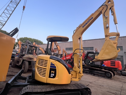 Mini Excavator Used Komatsu PC35MR Crawler Excavator Secondhand Digger Construction Machinery