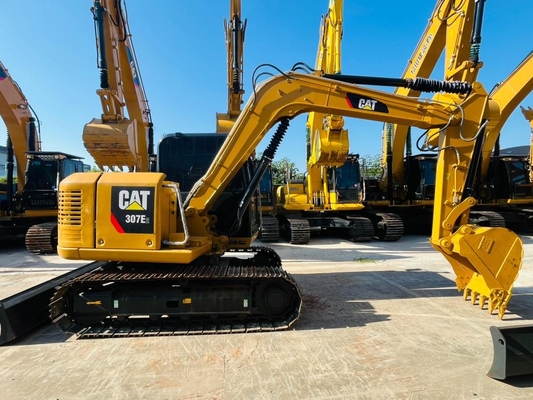 0.33 CBM CAT 307E2 Secondhand Caterpillar Excavator Japan Made Used Crawler Excavator 7 Ton Construction Machinery