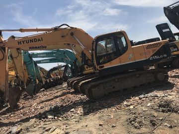 21 Tonnage Hyundai R215LC-9  Second Hand Excavators With Water Coolant Engine &amp; A/C Cab