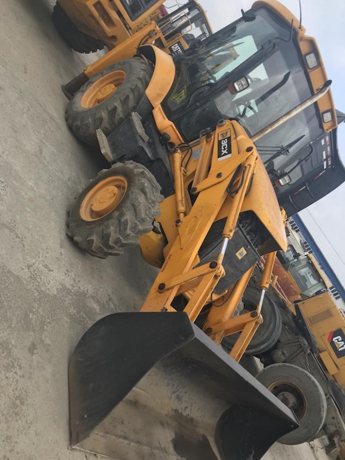 JCB 3CX Second Hand Wheel Loaders 4 In 1 Bucket With Fold Over Forks